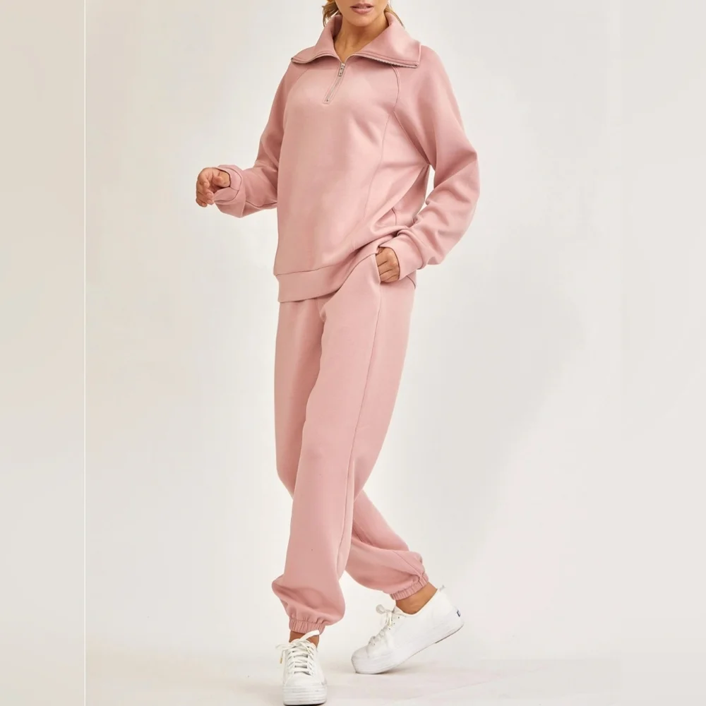 #61884 🛑XL Quarter Zip Pullover+Jogger Modal 2pc Set - Picture 12 of 13